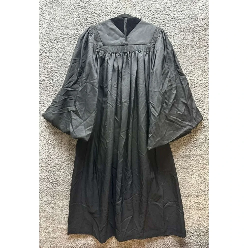 Cambridge Tailored Apparel Black Pulpit Robe Velvet Panel 55